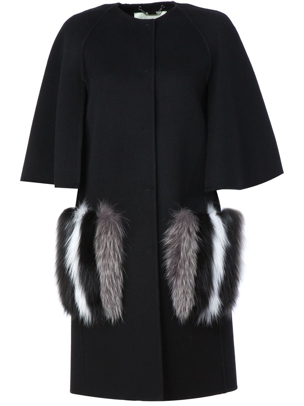 fendi vest with fur pockets
