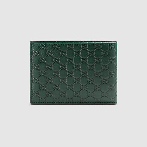 Behoort Helm bak Gucci Microguccissima Billfold Wallet in Green for Men | Lyst