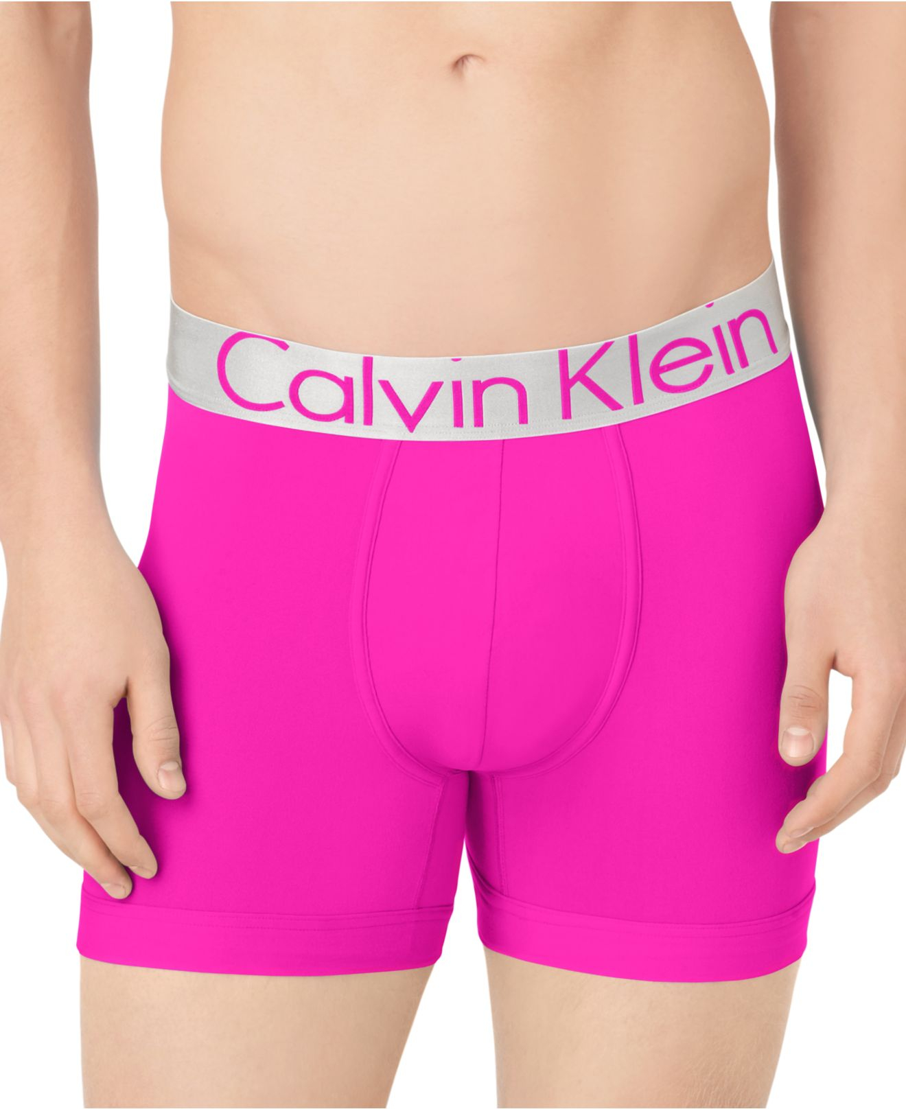 Calvin Klein Synthetic Steel Micro Boxer Brief U2719 in Pink for Men - Lyst