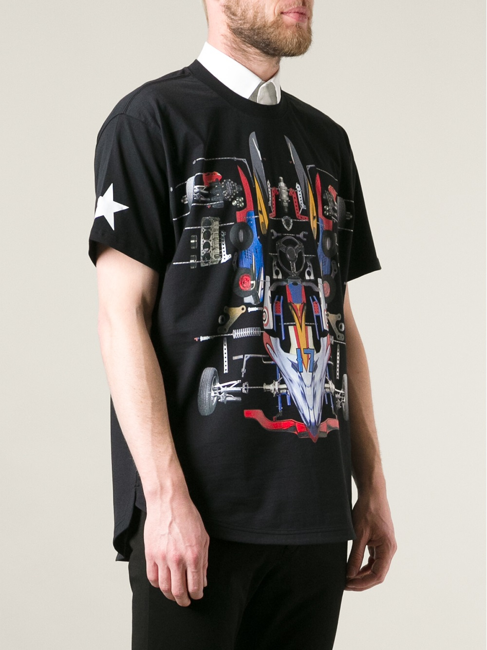 Givenchy Racing Car Print Tshirt in 