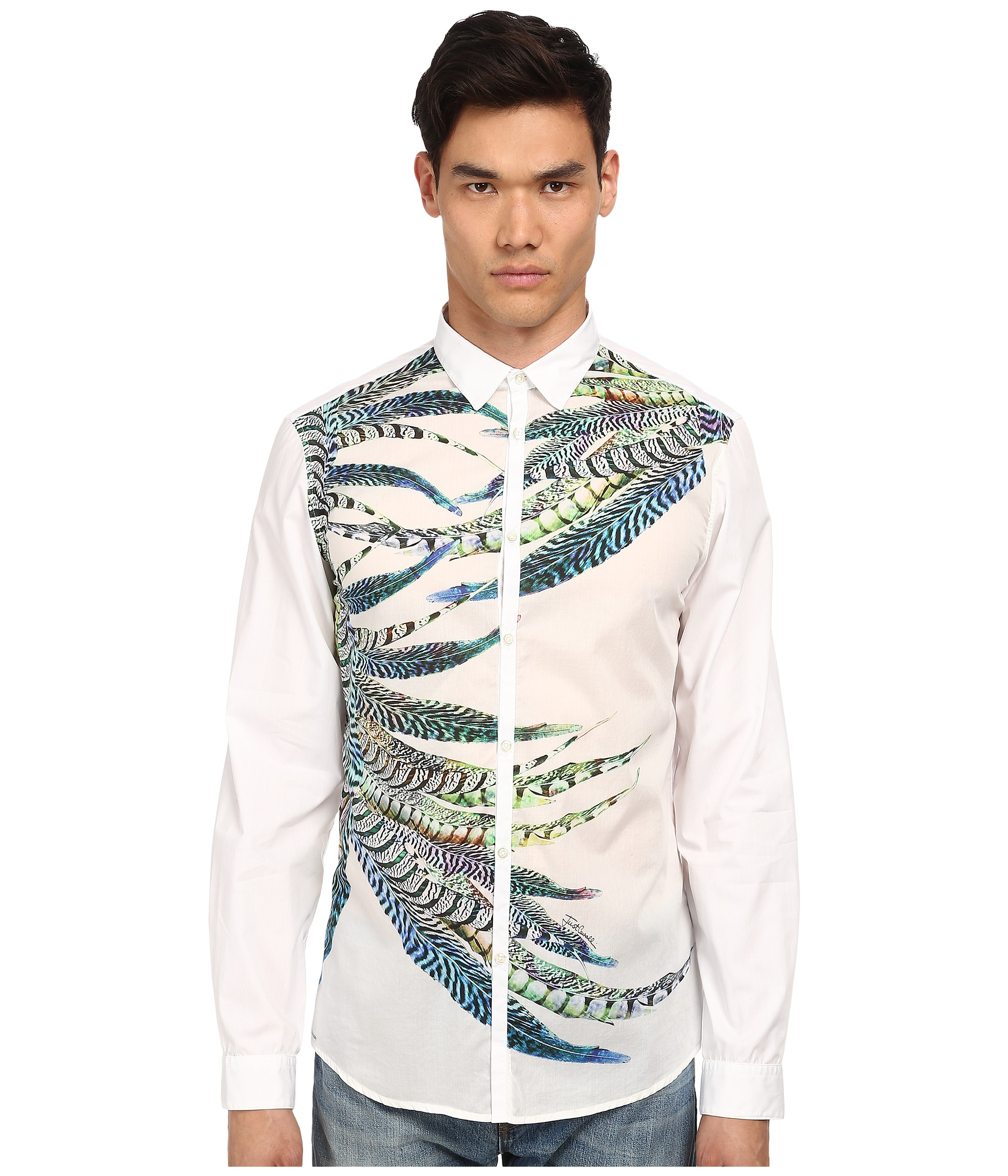 white silk button up