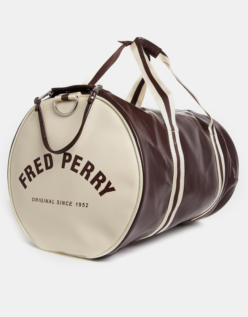Fred Perry Classic Barrel Bag in Maroon (Purple) for Men - Lyst