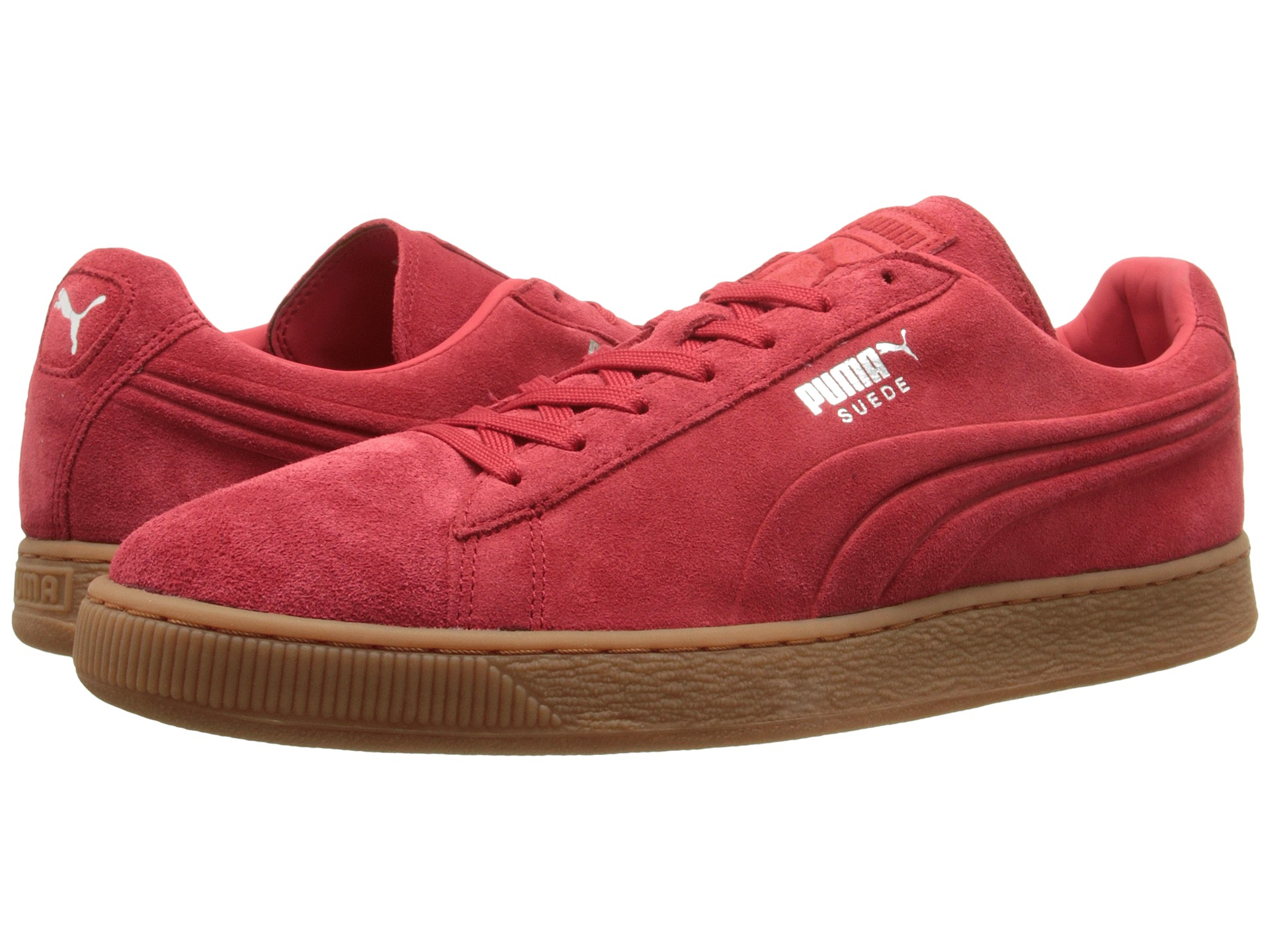 puma suede emboss red