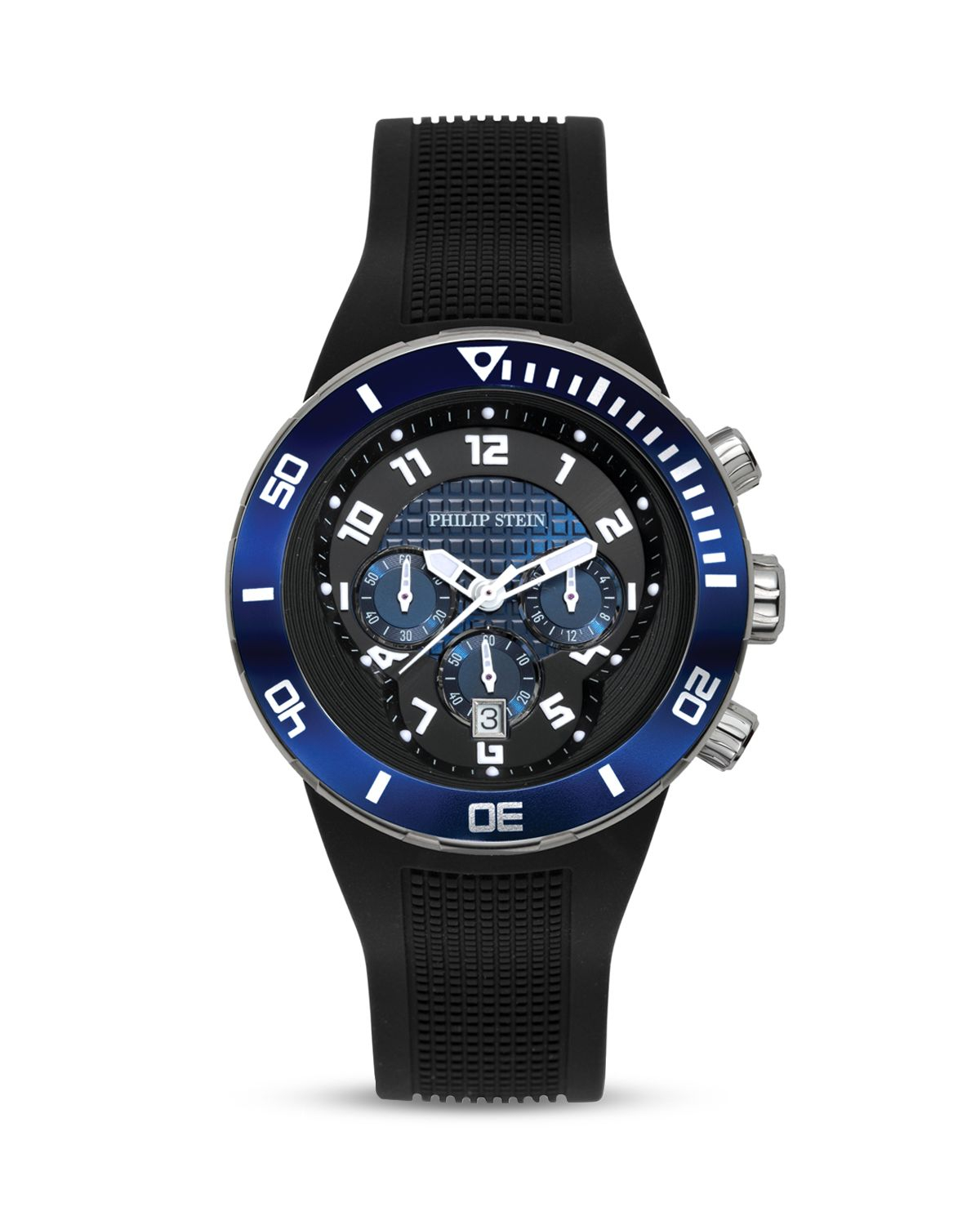 Lyst Philip Stein Chronograph Active Watch, 46mm in Black