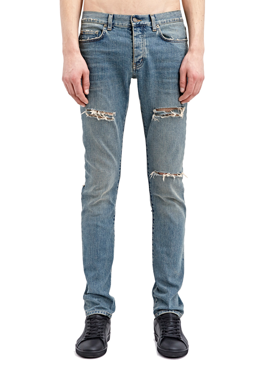 Lyst - Saint laurent Mens Slim Denim Jeans in Blue for Men