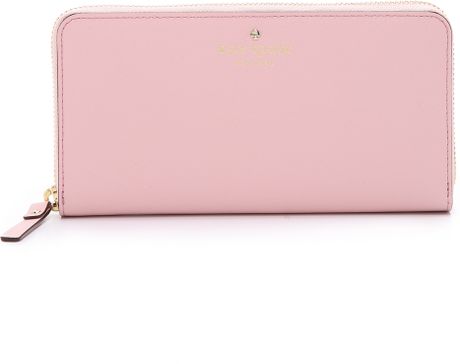 Kate spade Lacey Zip Around Wallet - Thistle in Pink (Rose Jade)