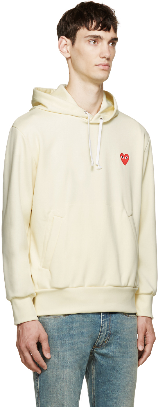 comme des garcons yellow hoodie