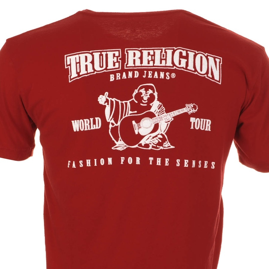 True Religion Cotton Traditional Logo T Shirt in Red for Men Lyst