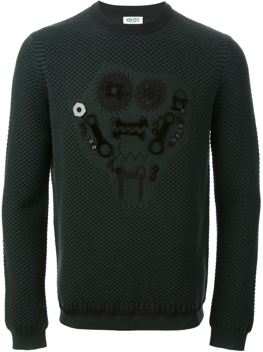 Lyst - Kenzo Monster Tools Sweater in Green for Men