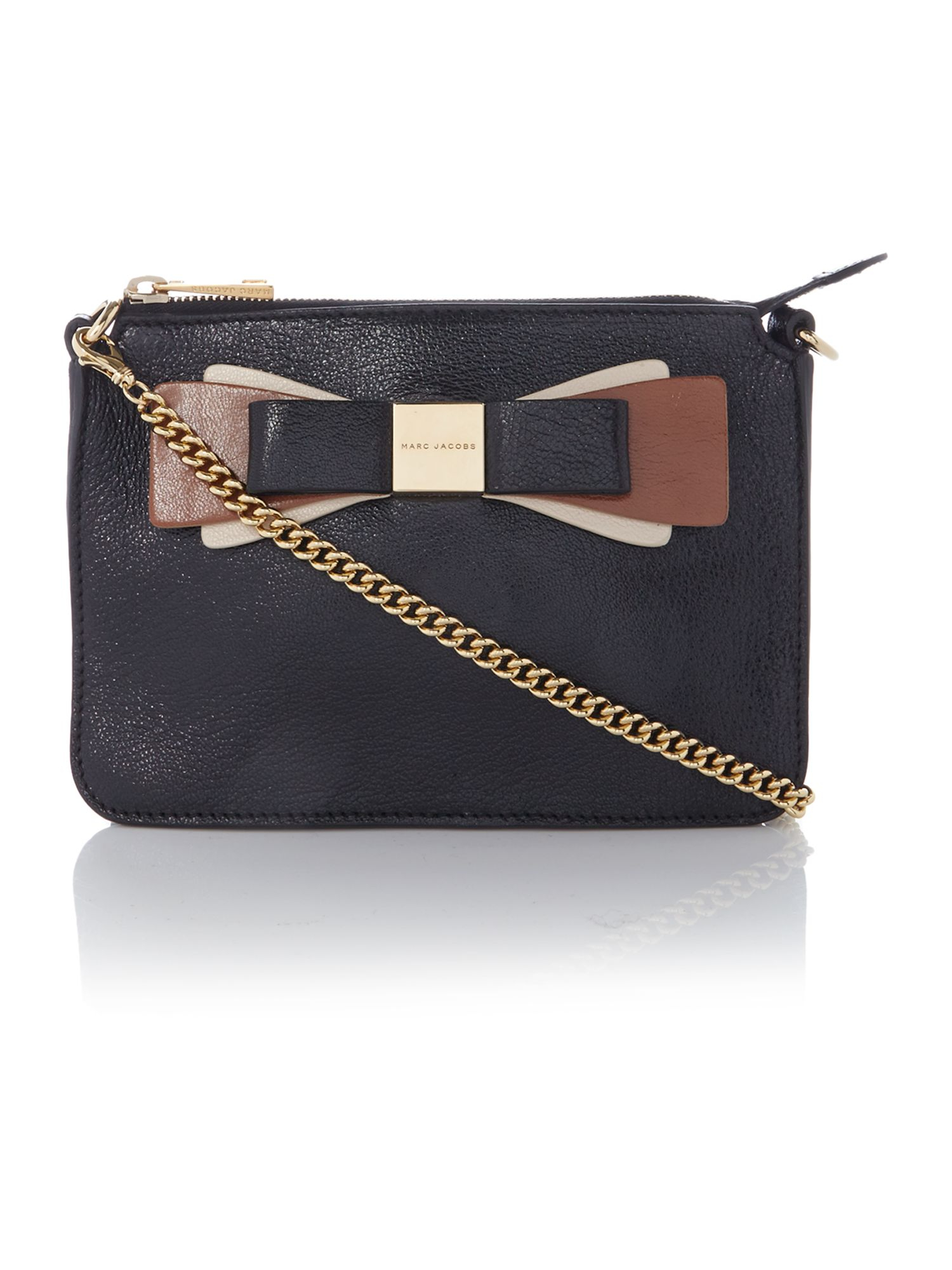 Marc jacobs Black Bow Crossbody Bag With Chain Strap in Black Lyst