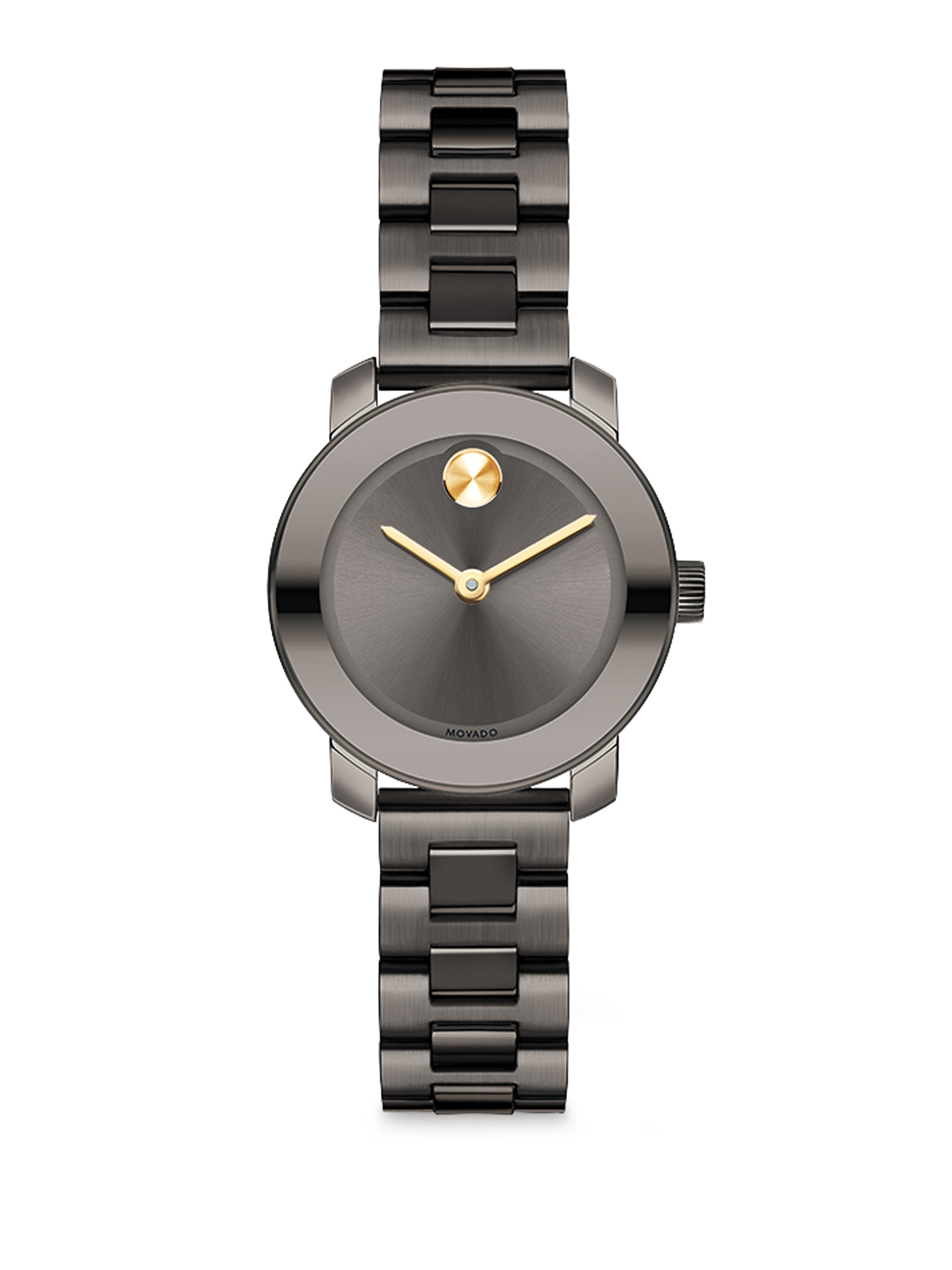 Movado Bold Grey Ip Stainless Steel Bracelet Watch In Gray Lyst