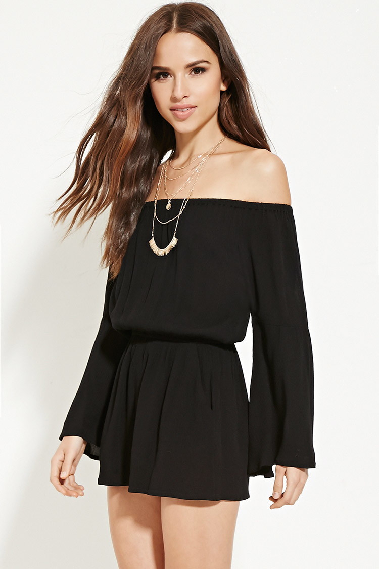 forever 21 black romper