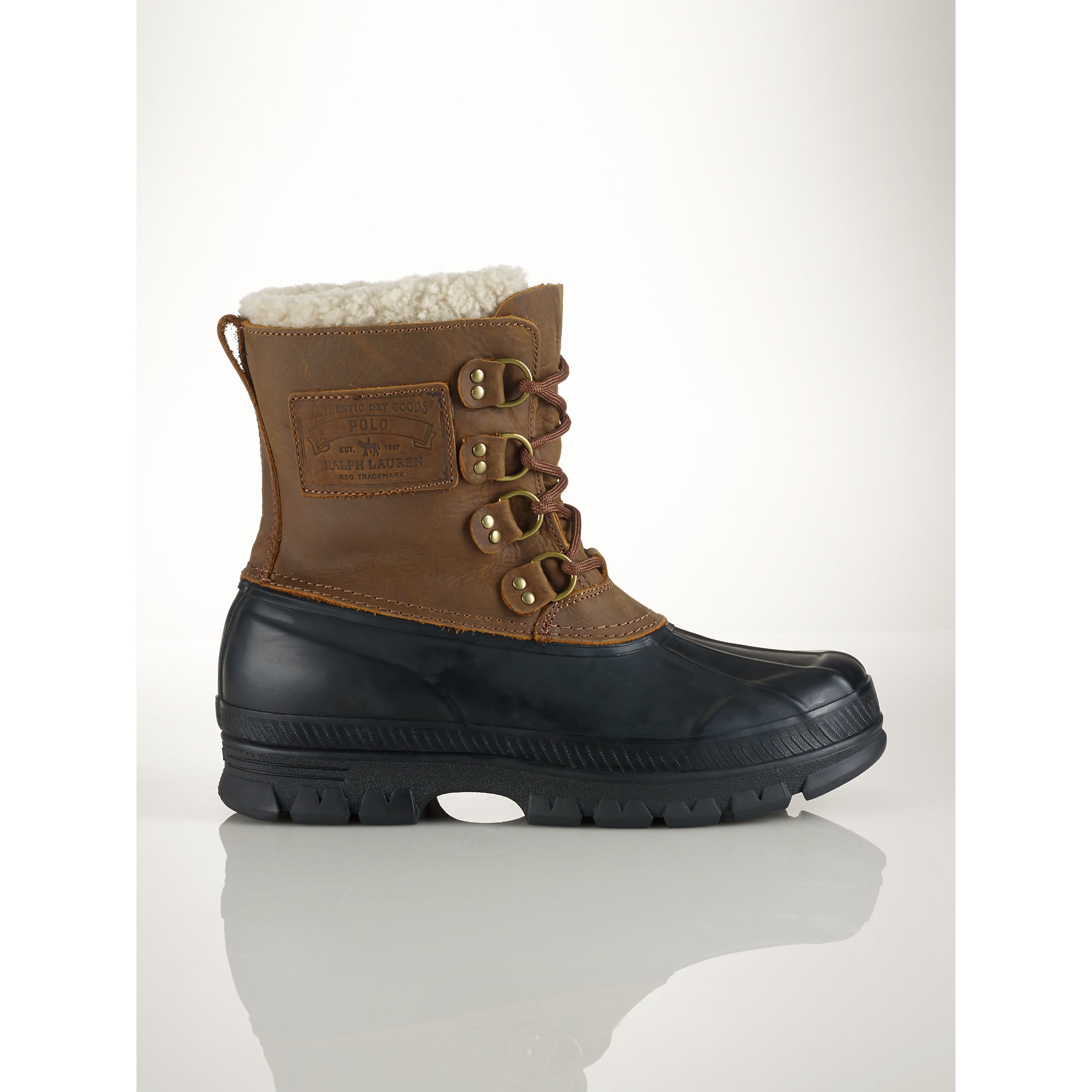 ralph lauren shearling boots