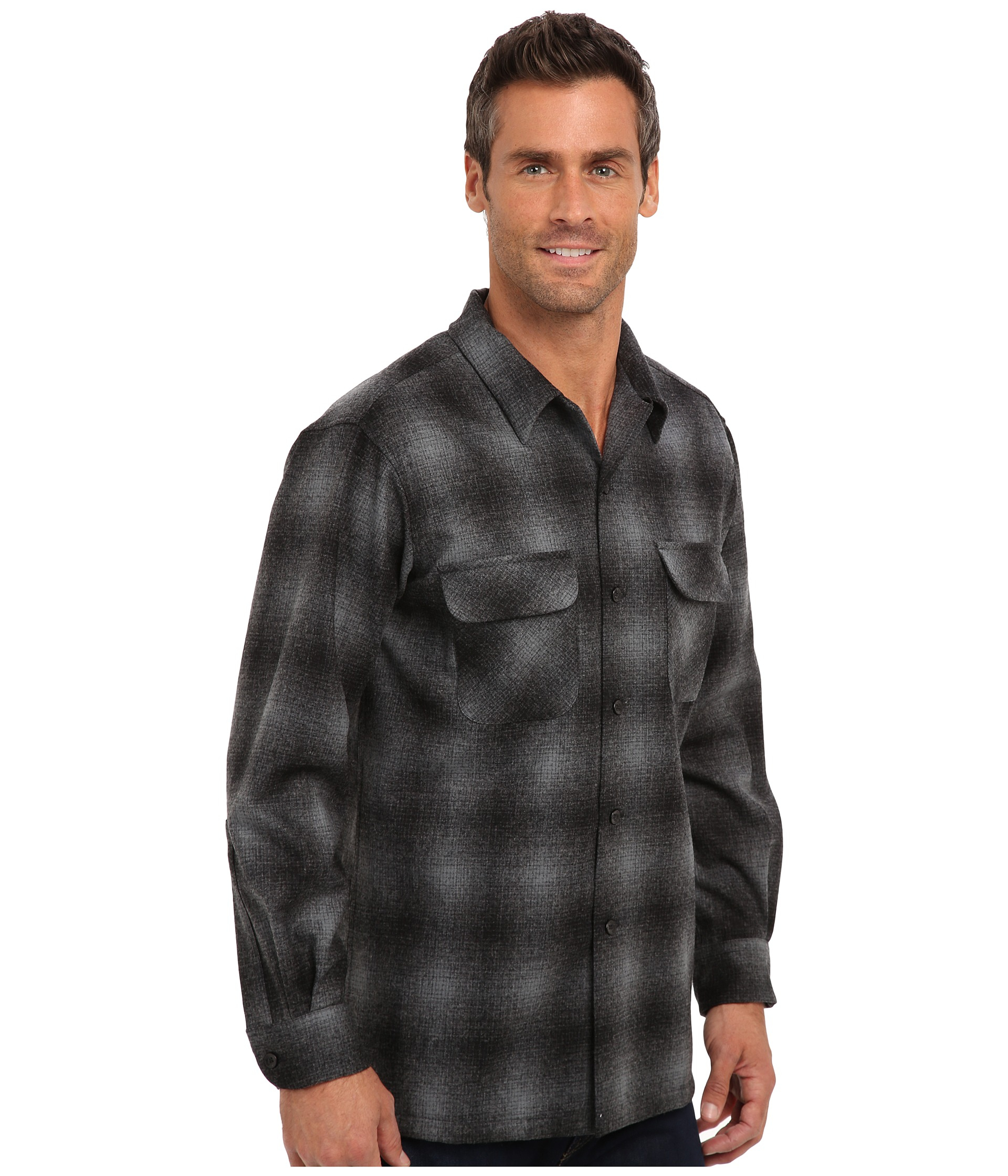 Pendleton L/S Board Shirt in Charcoal 