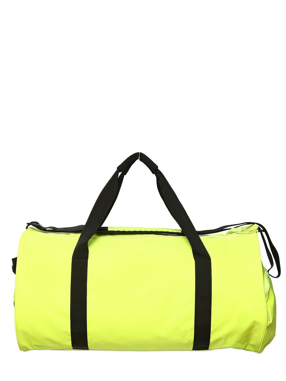 adidas Water Repellent Coated Nylon Duffle Bag in Neon Yellow (Yellow