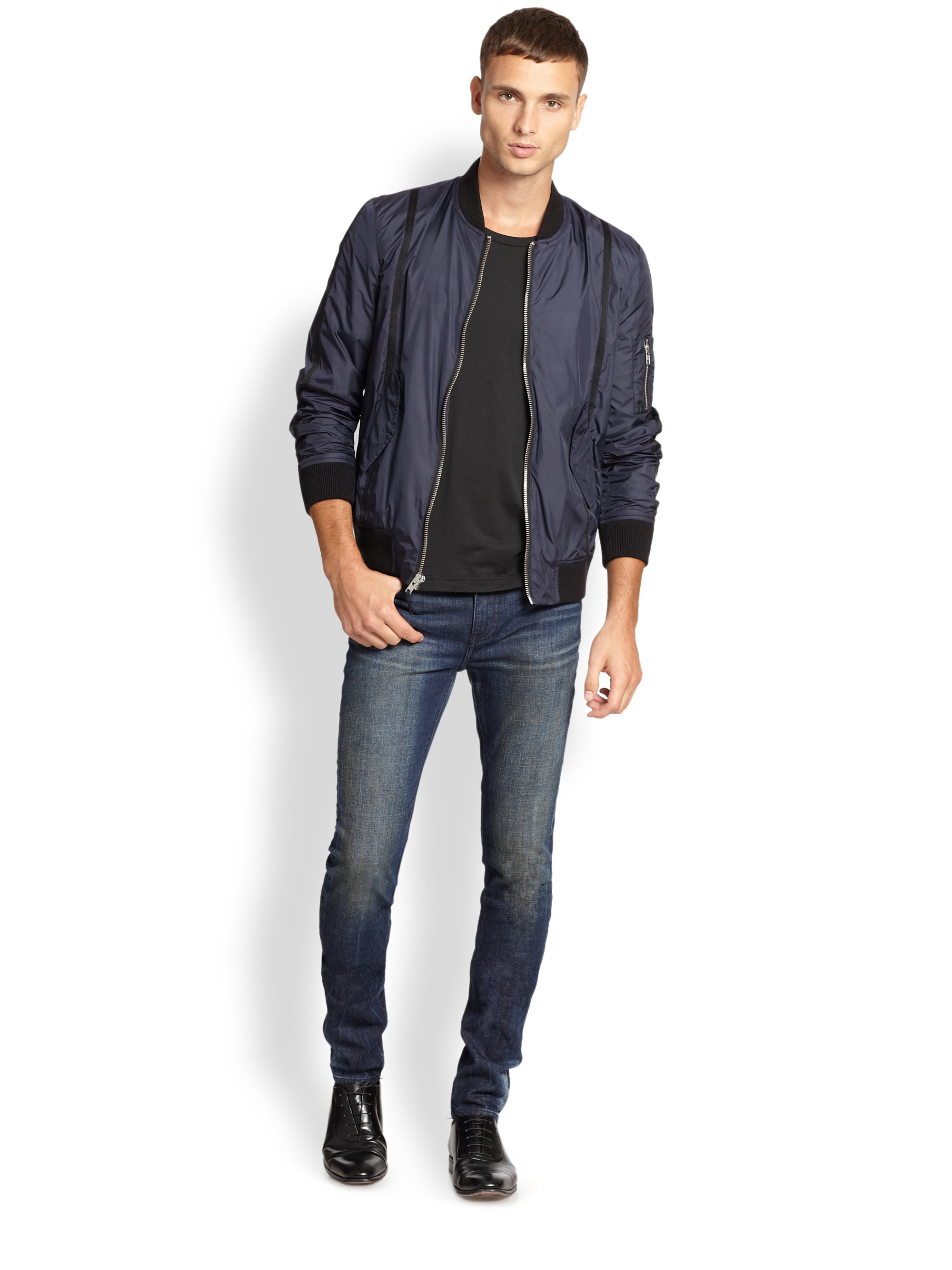 blk dnm bomber jacket