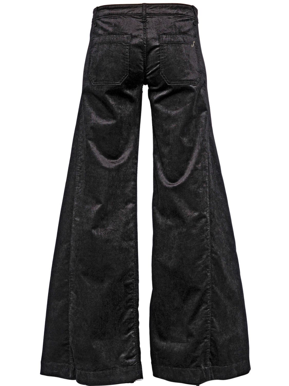 Lyst - The Seafarer Flared Viscose Cotton Velvet Pants in Black