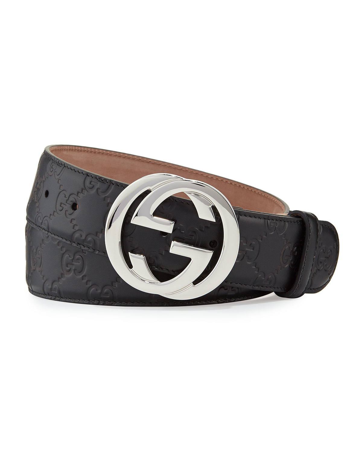 Gucci Interlocking G-buckle Leather Belt in Brown for Men | Lyst