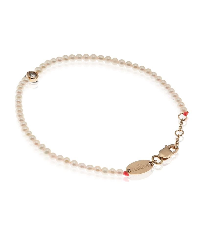 Redline Pearl And Diamond Bracelet in White Lyst