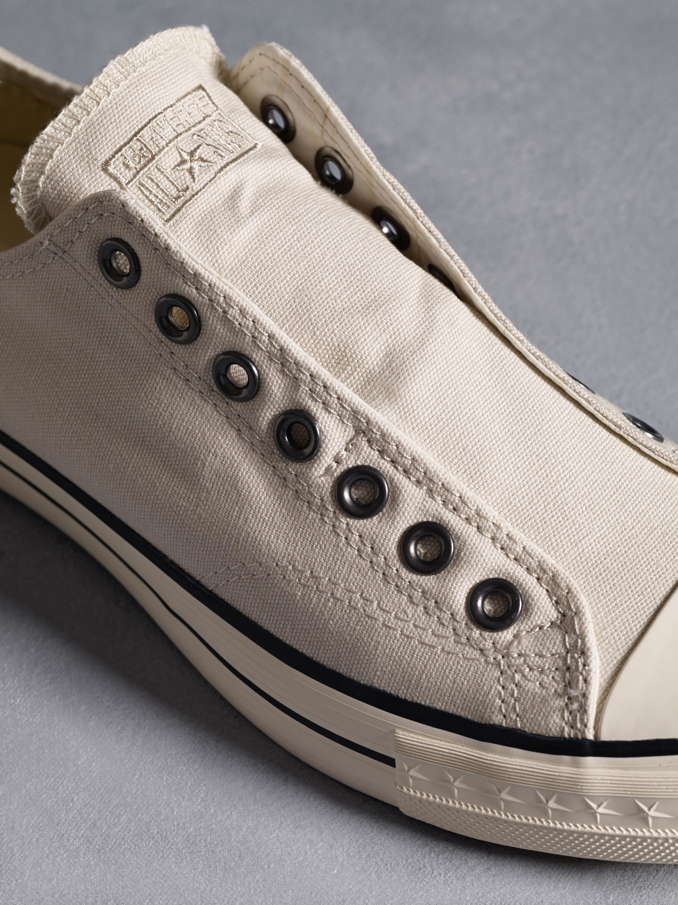 John Varvatos Chuck Taylor Laceless Low Top in White for Men Lyst