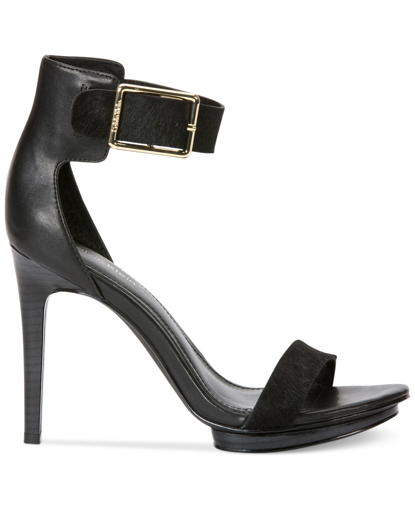 Tienerjaren Vuil muis of rat Calvin Klein Women'S Vivian High Heel Sandals in Black | Lyst