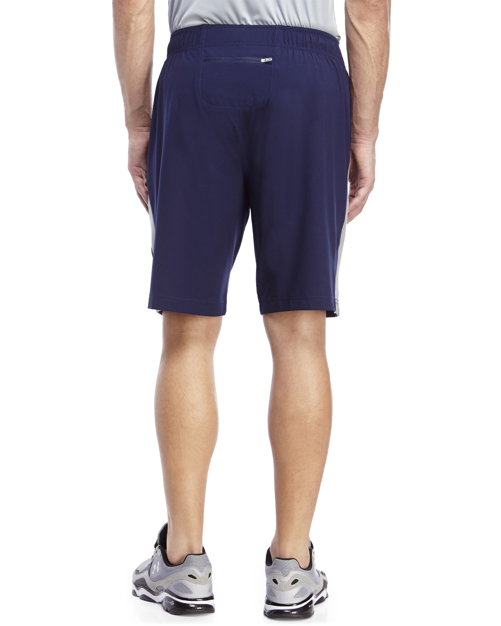 Lyst - Reebok Navy & Light Grey Rip Curl Slim Fit Shorts in Blue for Men