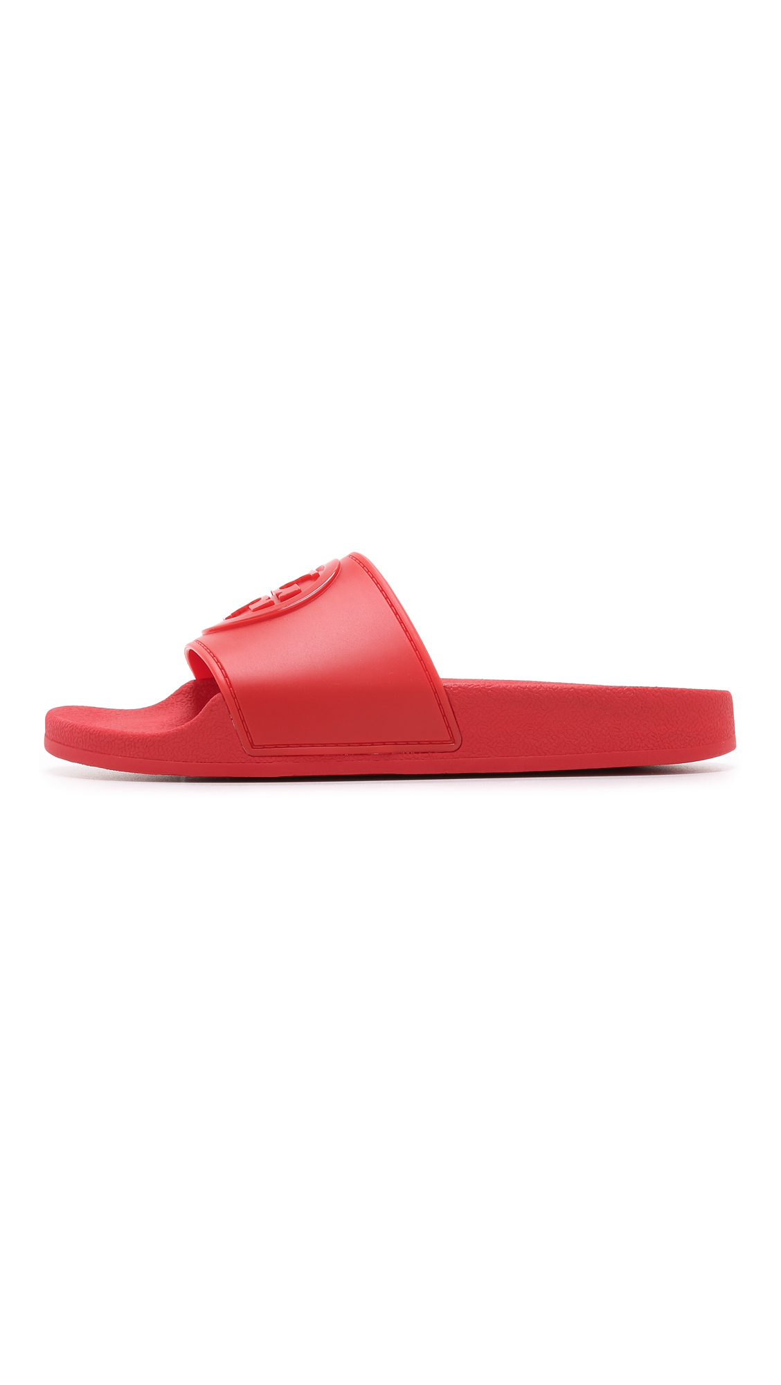 Lyst - Tory Burch Jelly Flat Slides in Red
