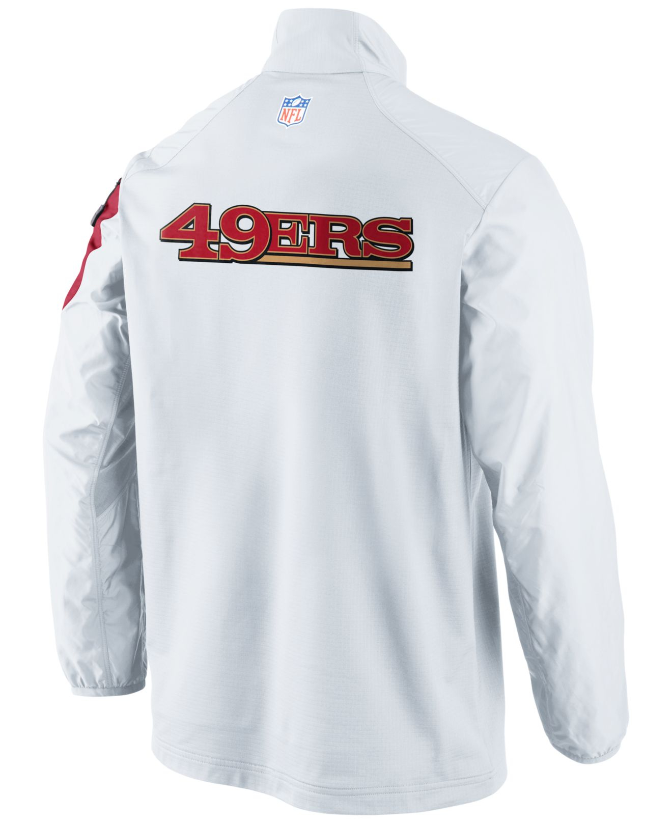 Nike Mens San Francisco 49ers Defender Hybrid Half-zip Jacket in White for  Men - Lyst