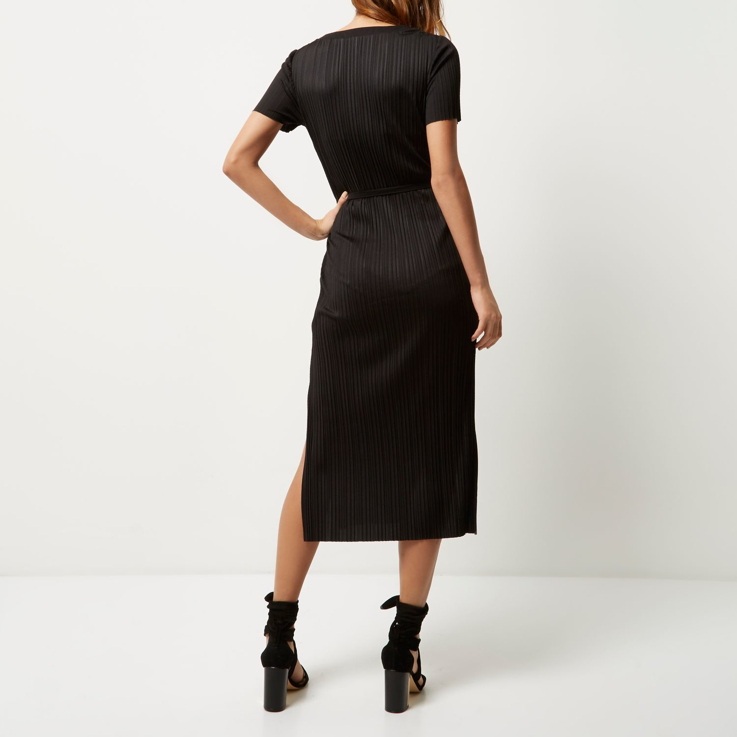 river island pleated maxi dress