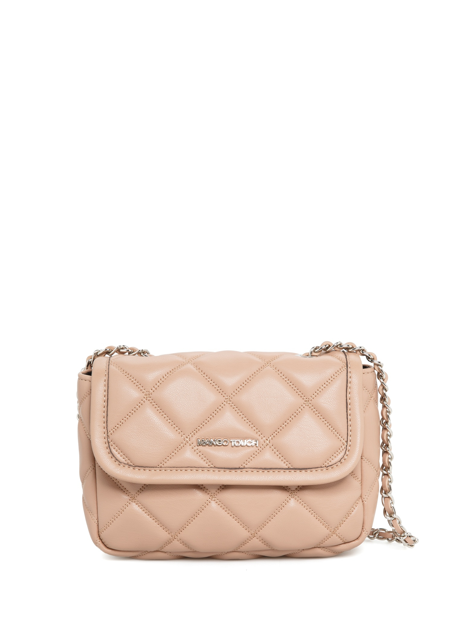 Mango Quilted Mini Crossbody Bag in Natural - Lyst