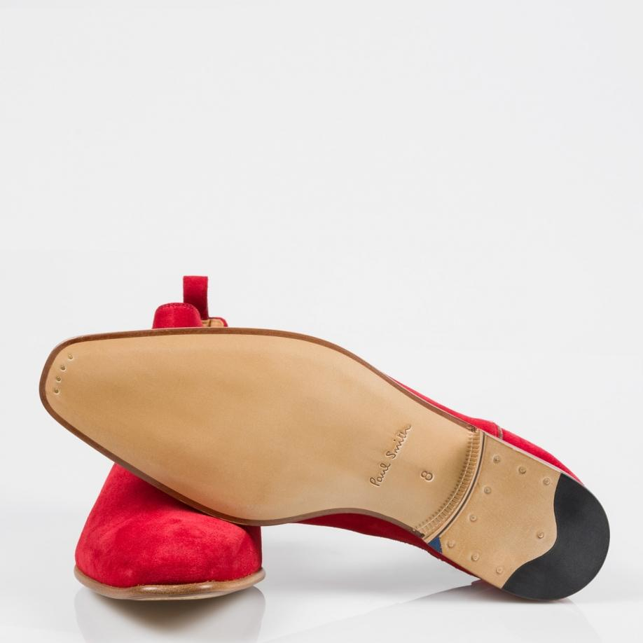 mens red suede chelsea boots