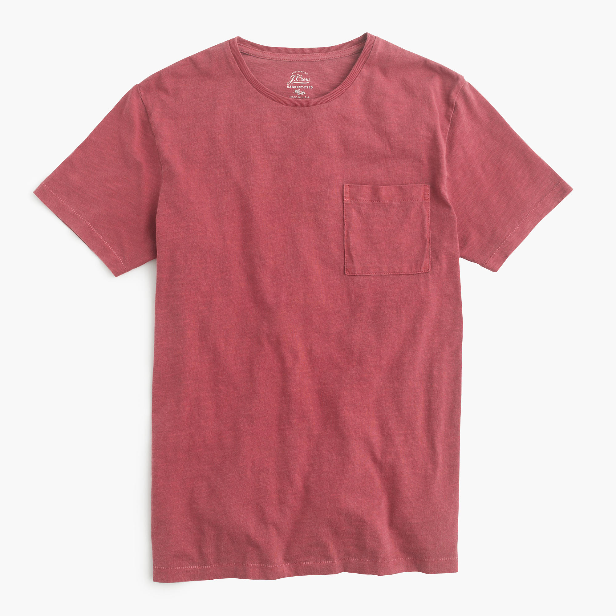 J.crew Garment-dyed T-shirt in Red for Men (danbury red) - Save 23% | Lyst