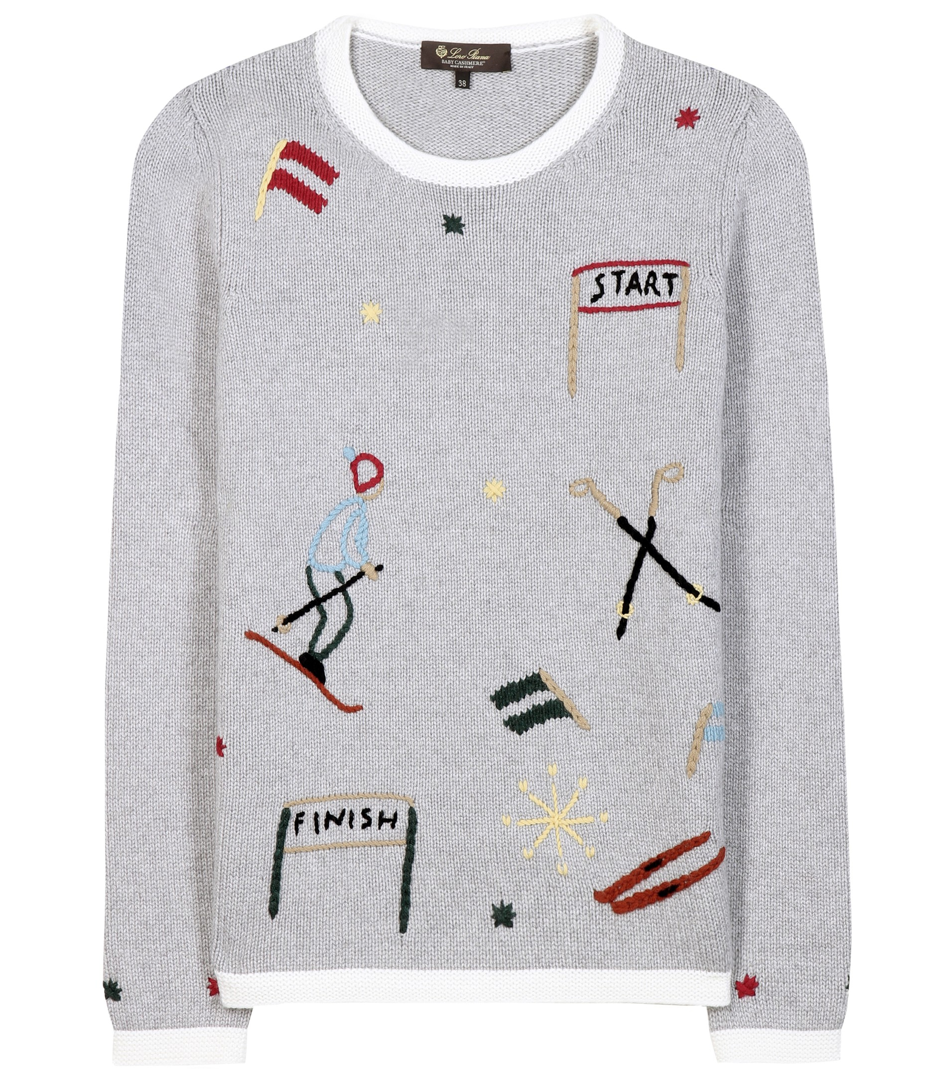 embroidered cashmere sweater