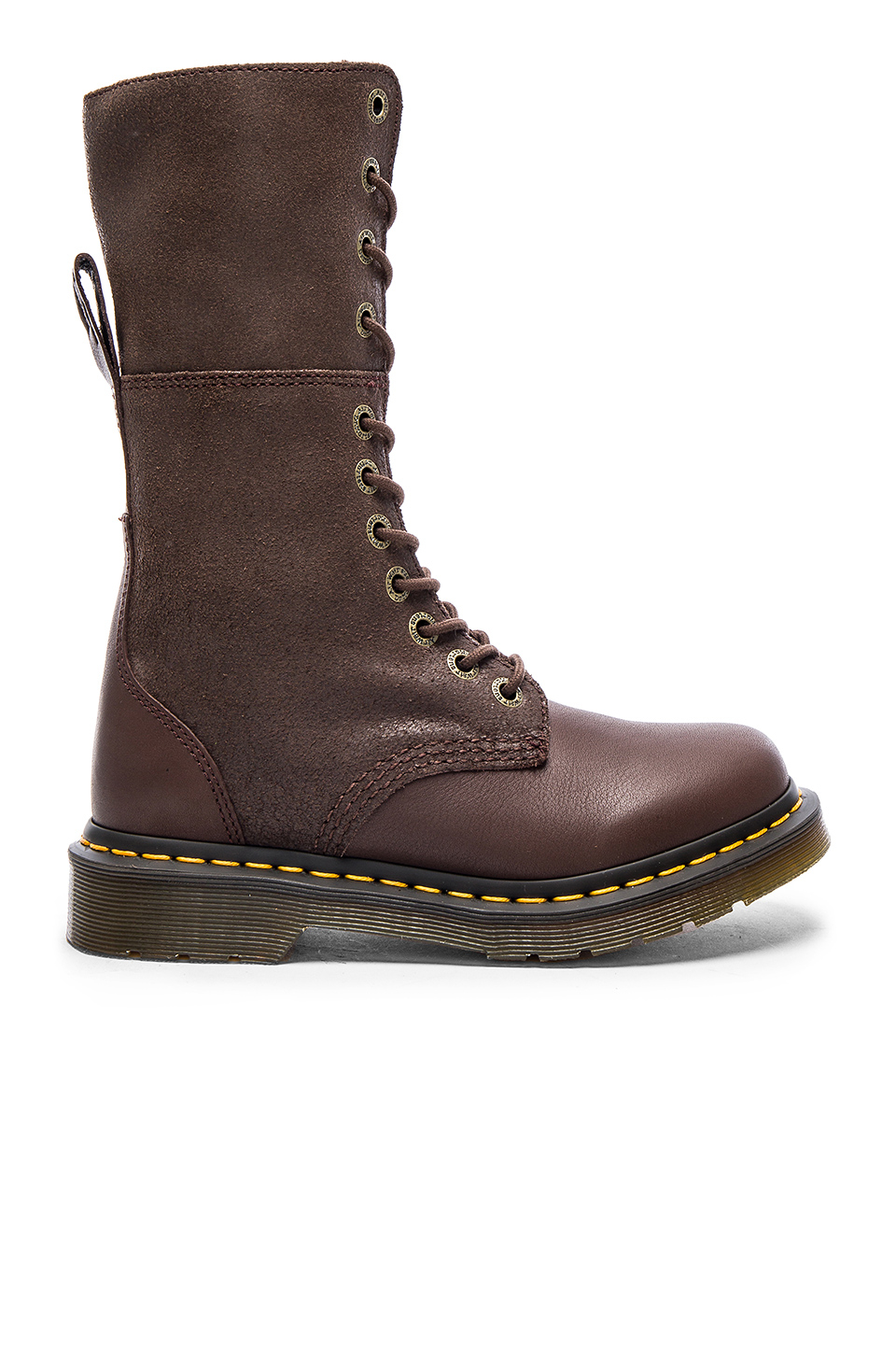 Dr. Martens Hazil Tall Slouch Boot in Brown Lyst