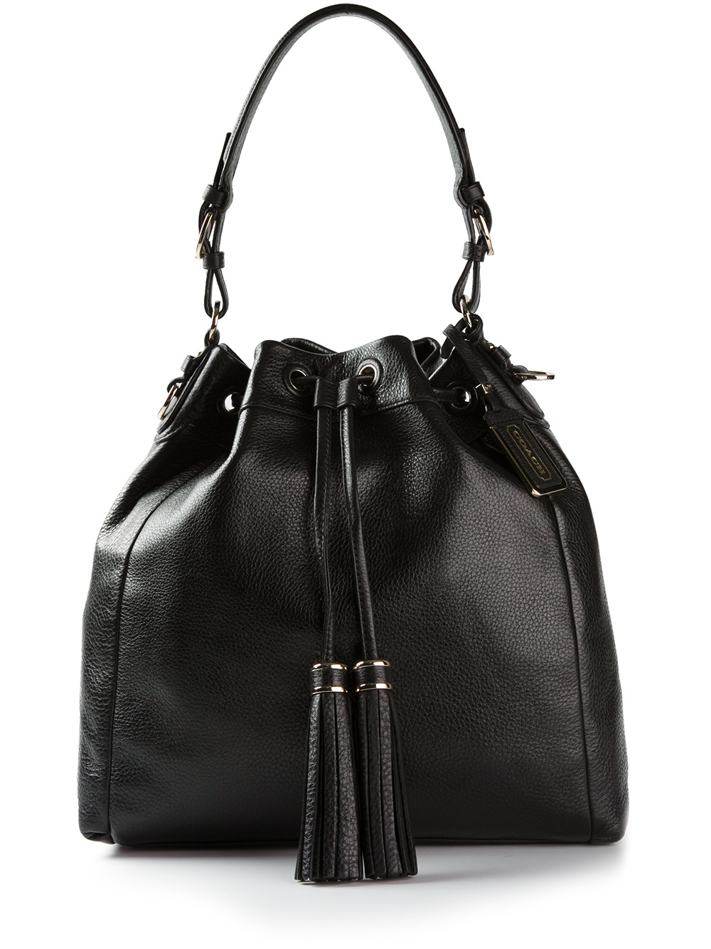 Lyst Coach Madison Pinnacle Shoulder Bag in Black