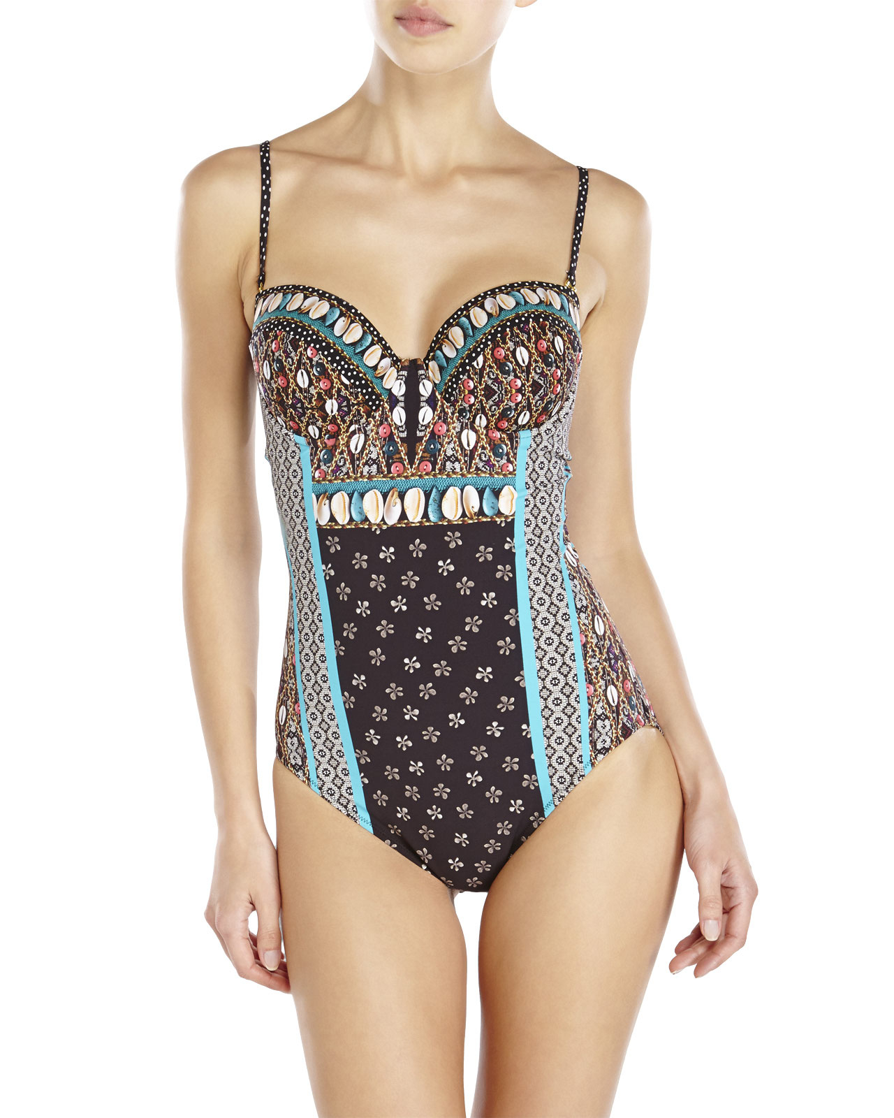 molded cup one piece swimsuit