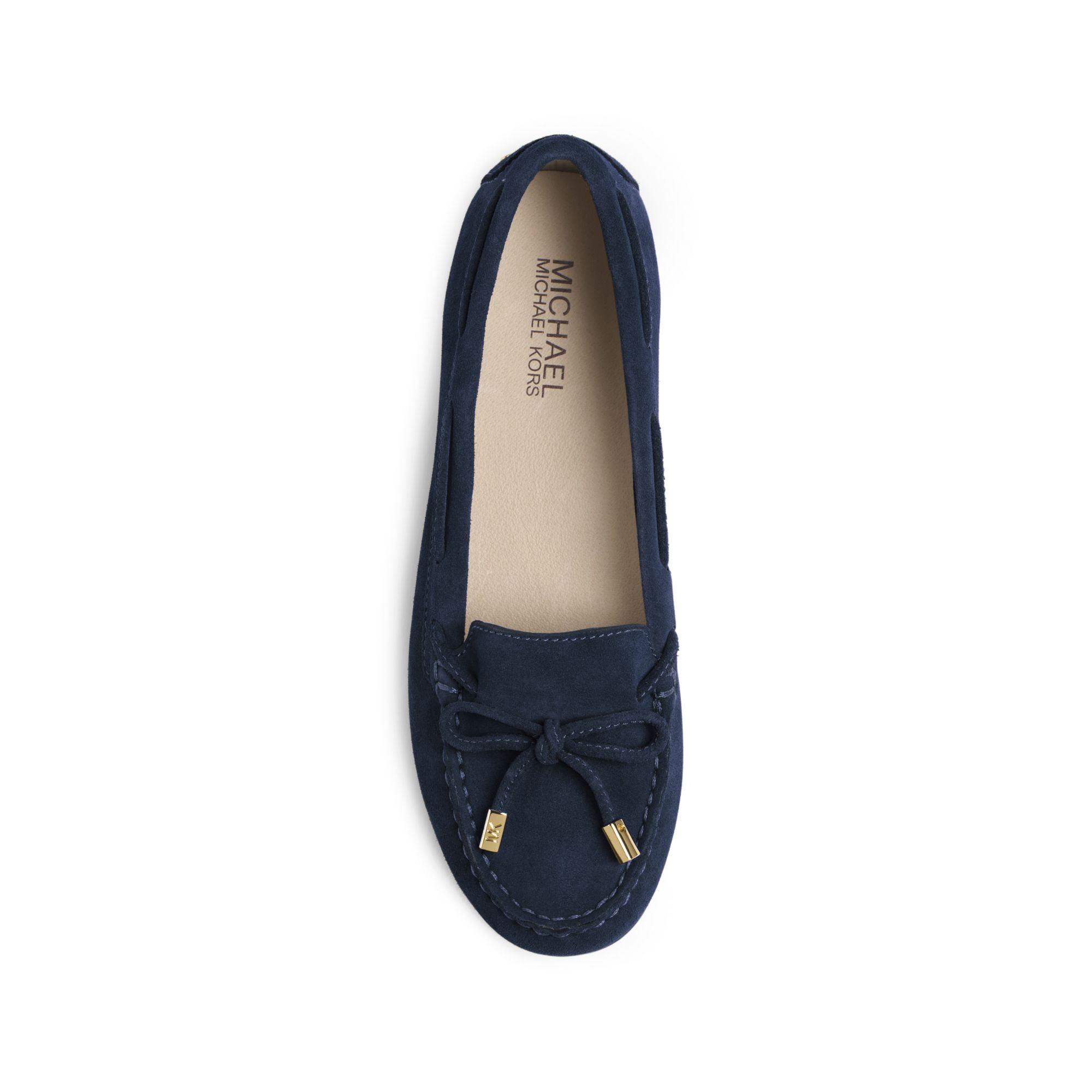 Michael Kors 'sutton' Suede Moccasins in Blue | Lyst