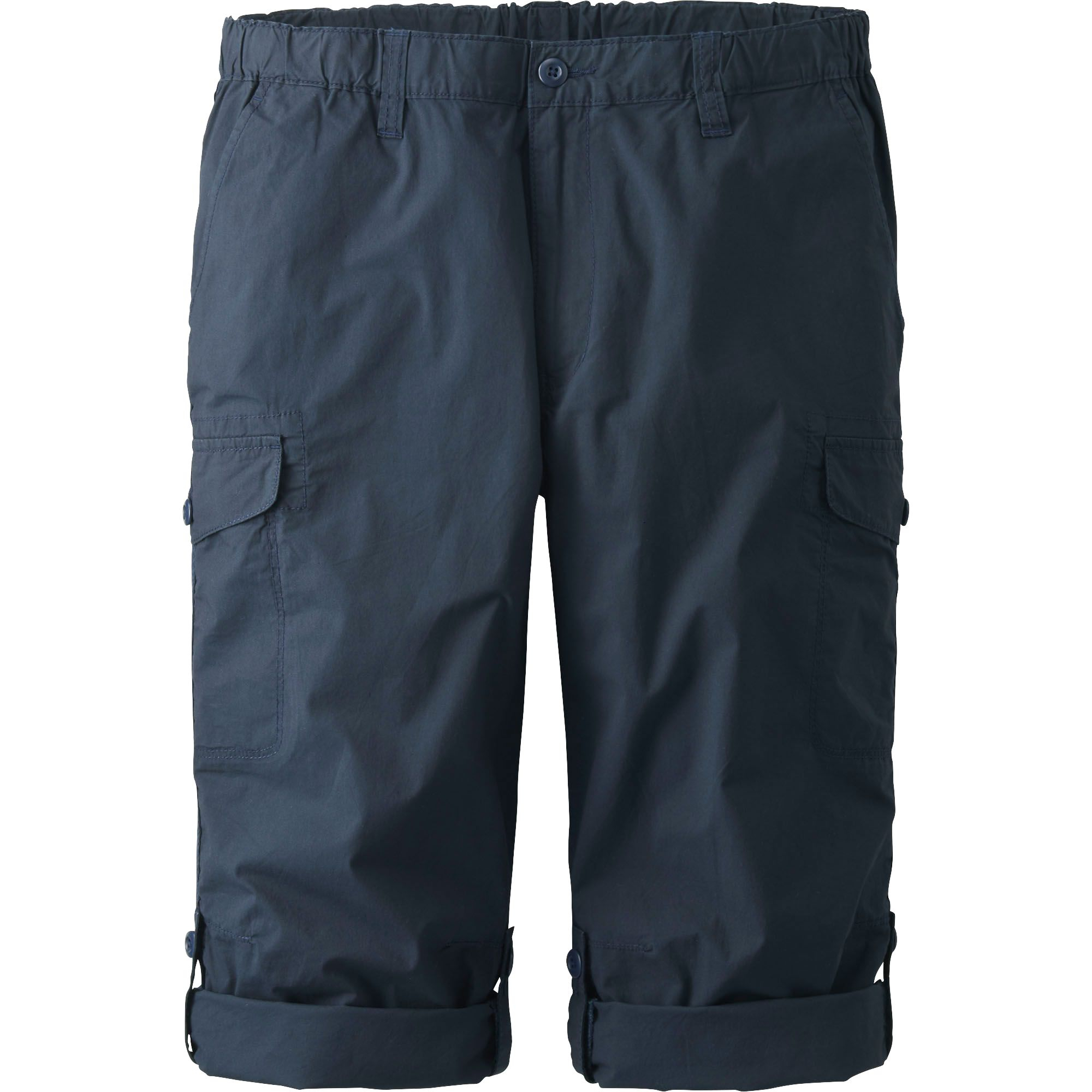 uniqlo roll up 3 4 cargo in blue for navy lyst uniqlo roll up 3 4 cargo in blue for navy lyst
