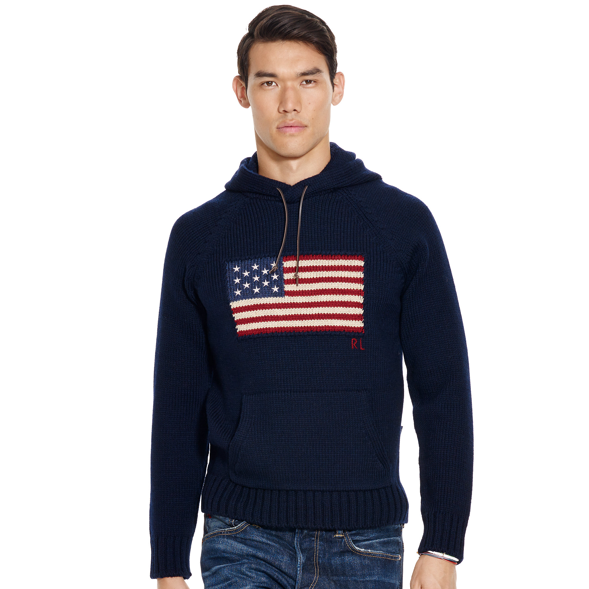 ralph lauren flag hoodie