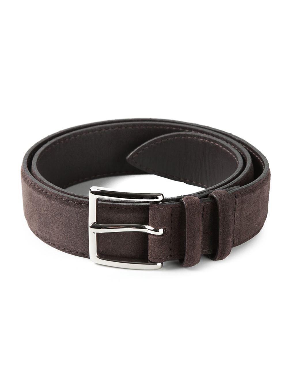 Orciani Suede Belt in Brown for Men | Lyst
