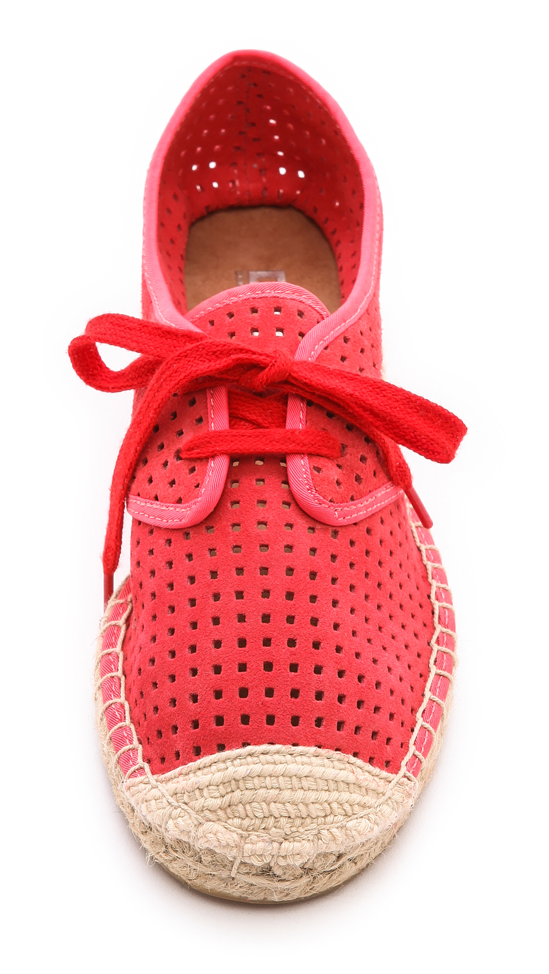 Lyst - Dkny Ivana Lace Up Espadrilles in Red