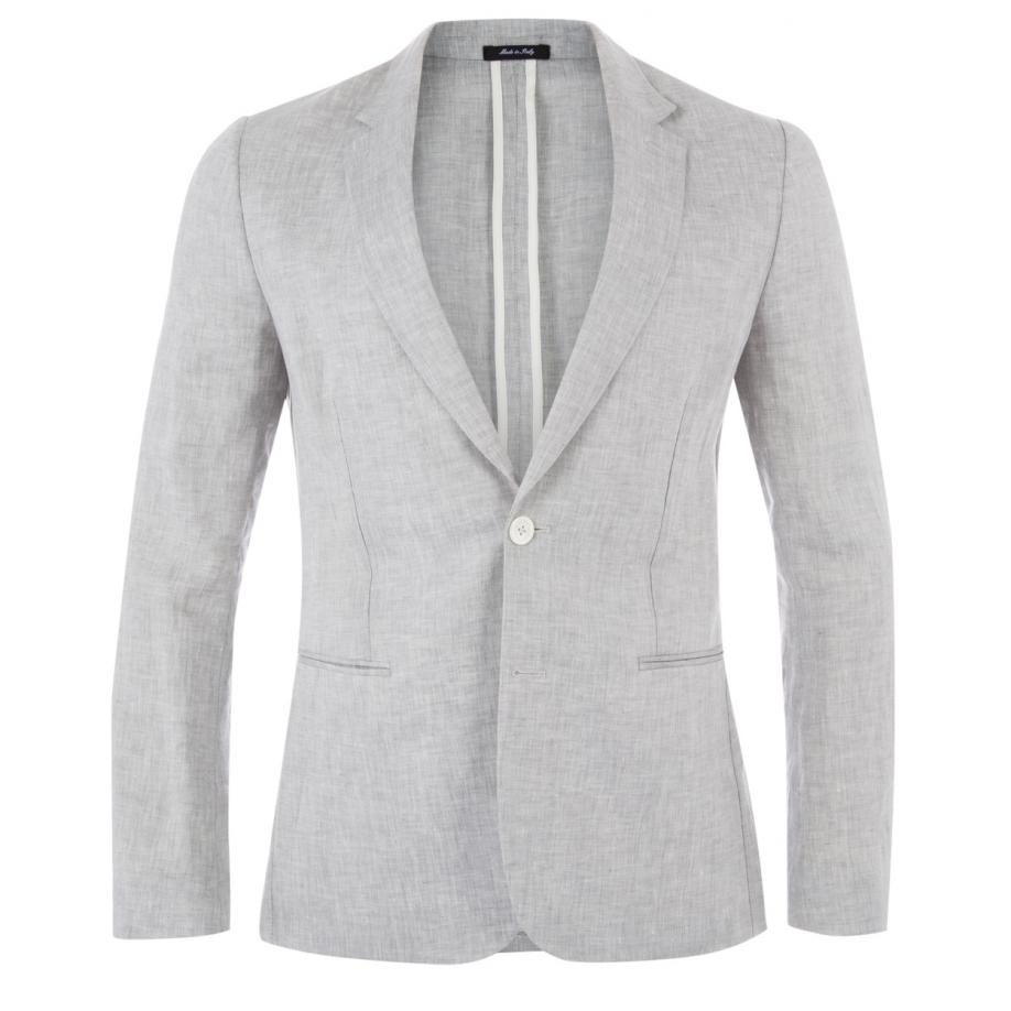Paul Smith Men's Light Grey Unlined Linen Blazer in Gray for Men - Lyst