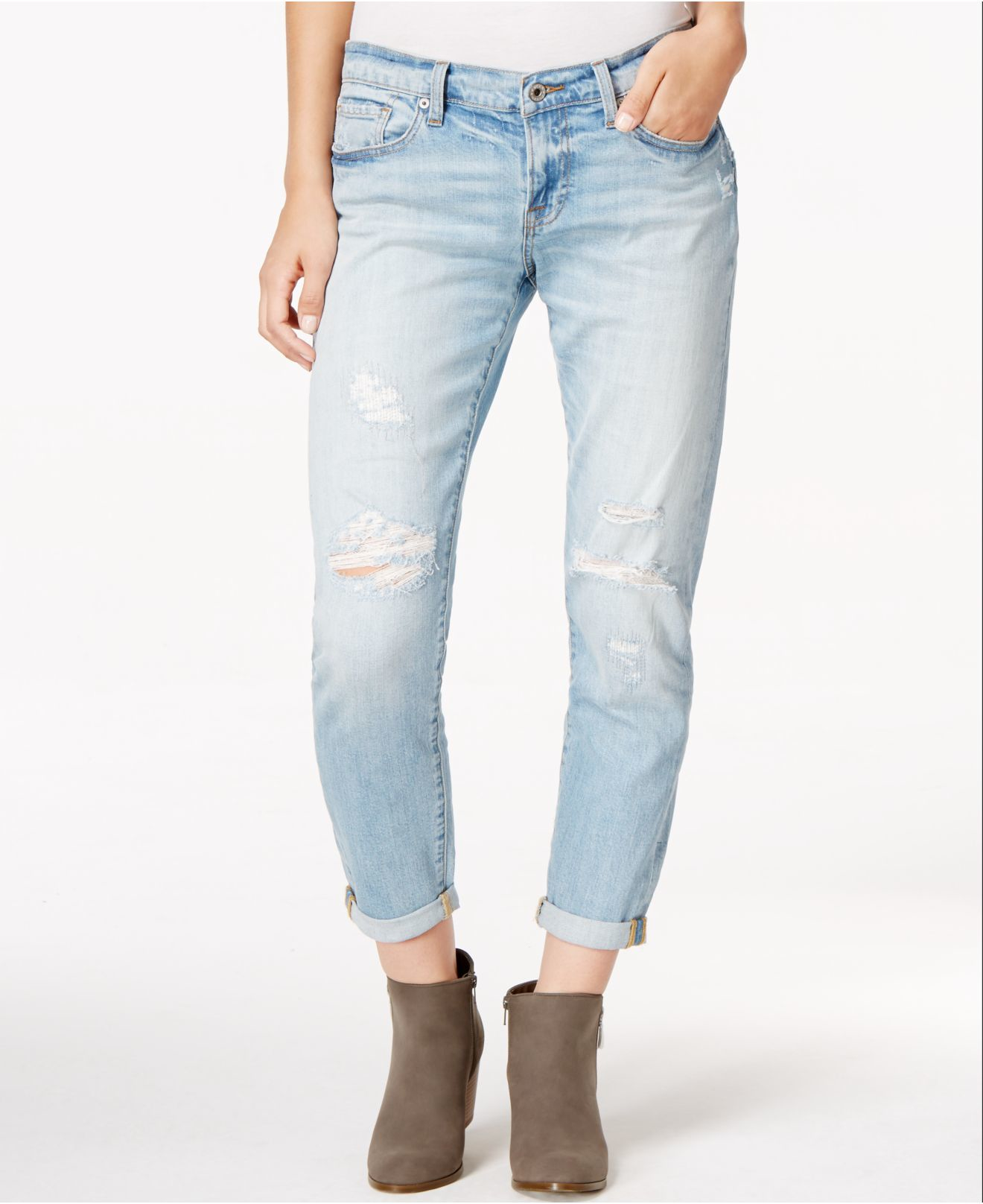Lucky brand Sienna Cigarette Skinny Jeans, Yuba Wash in Blue | Lyst