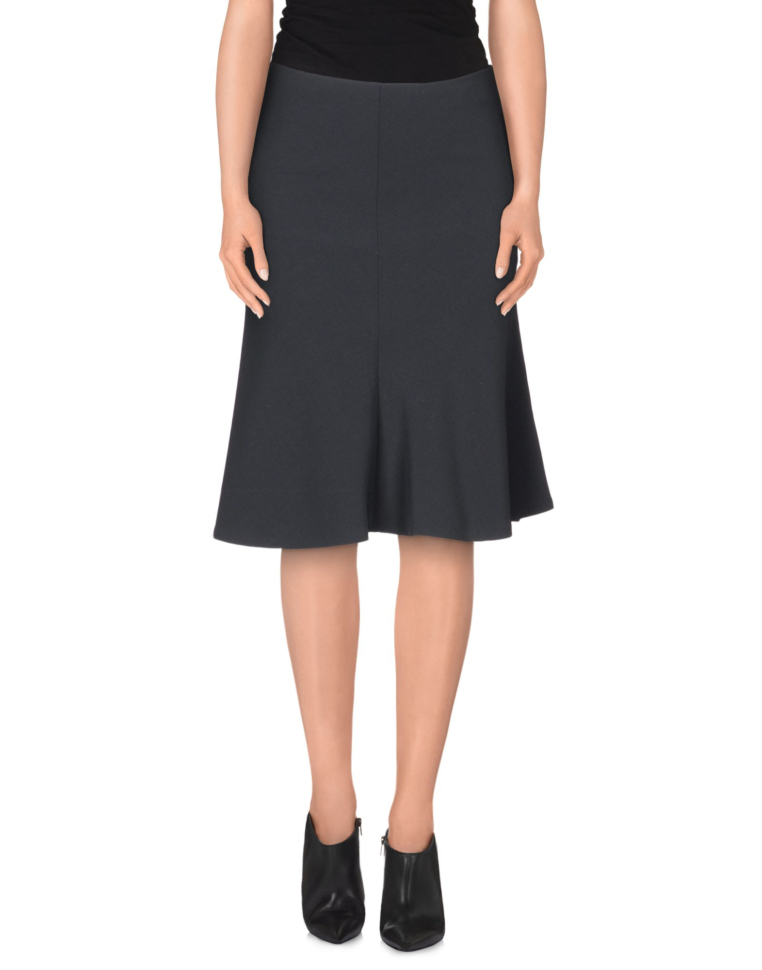 Brunello cucinelli Knee Length Skirt in Gray (Steel grey) - Save 34% | Lyst