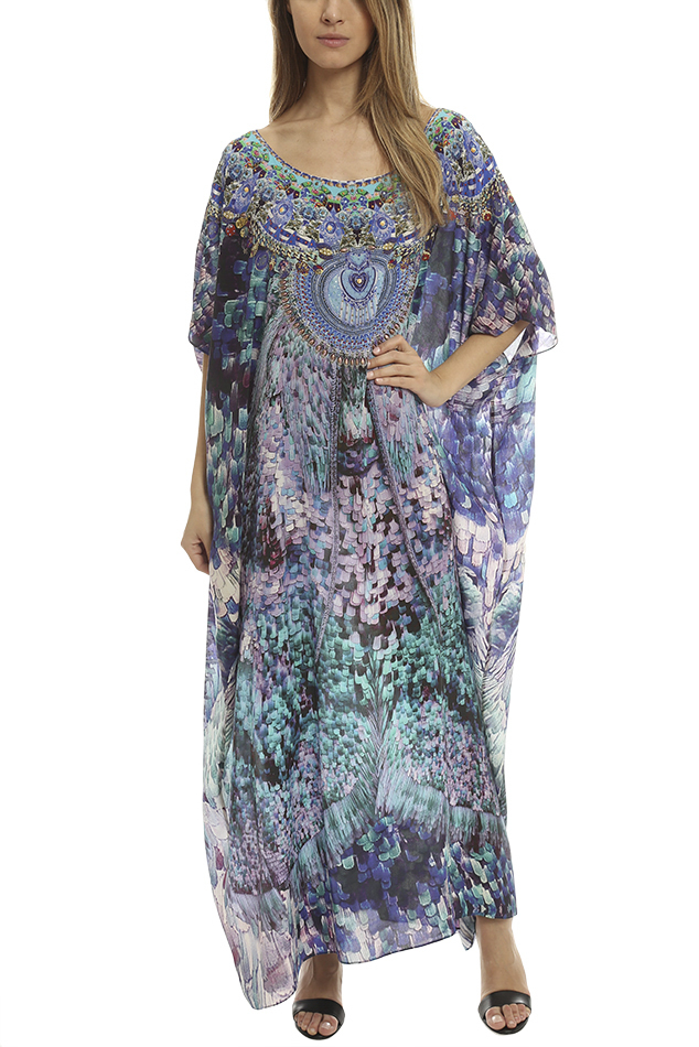 camilla kaftan blue