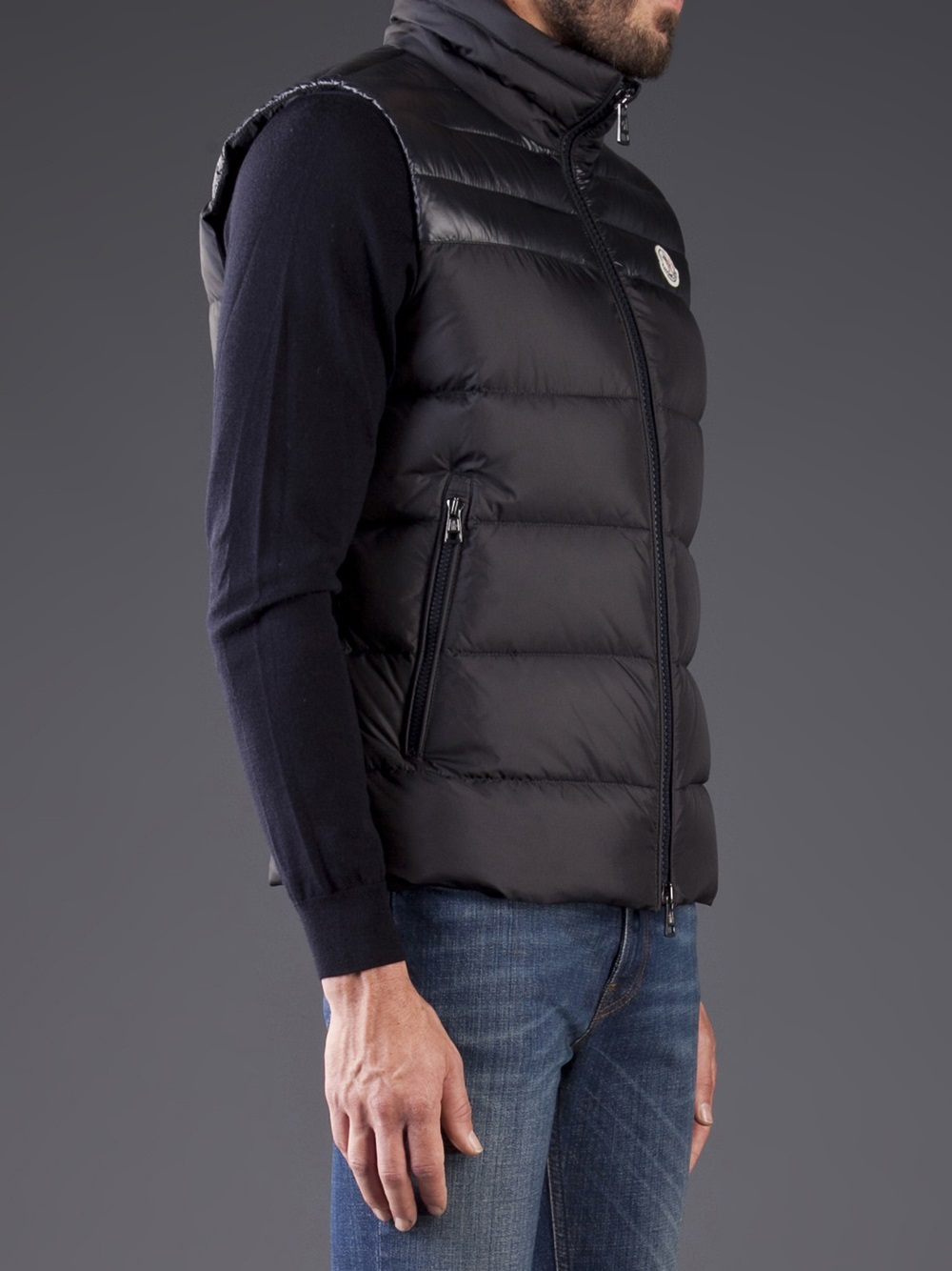 Lyst Moncler Dupres Vest in Black for Men