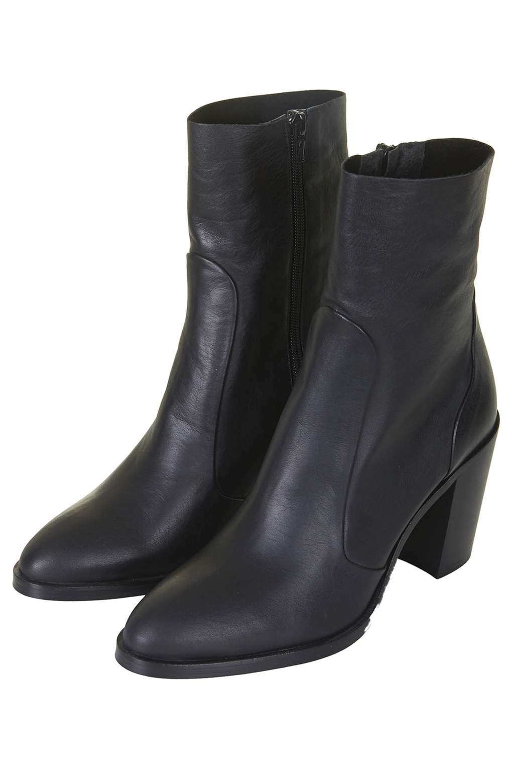 leather sock booties