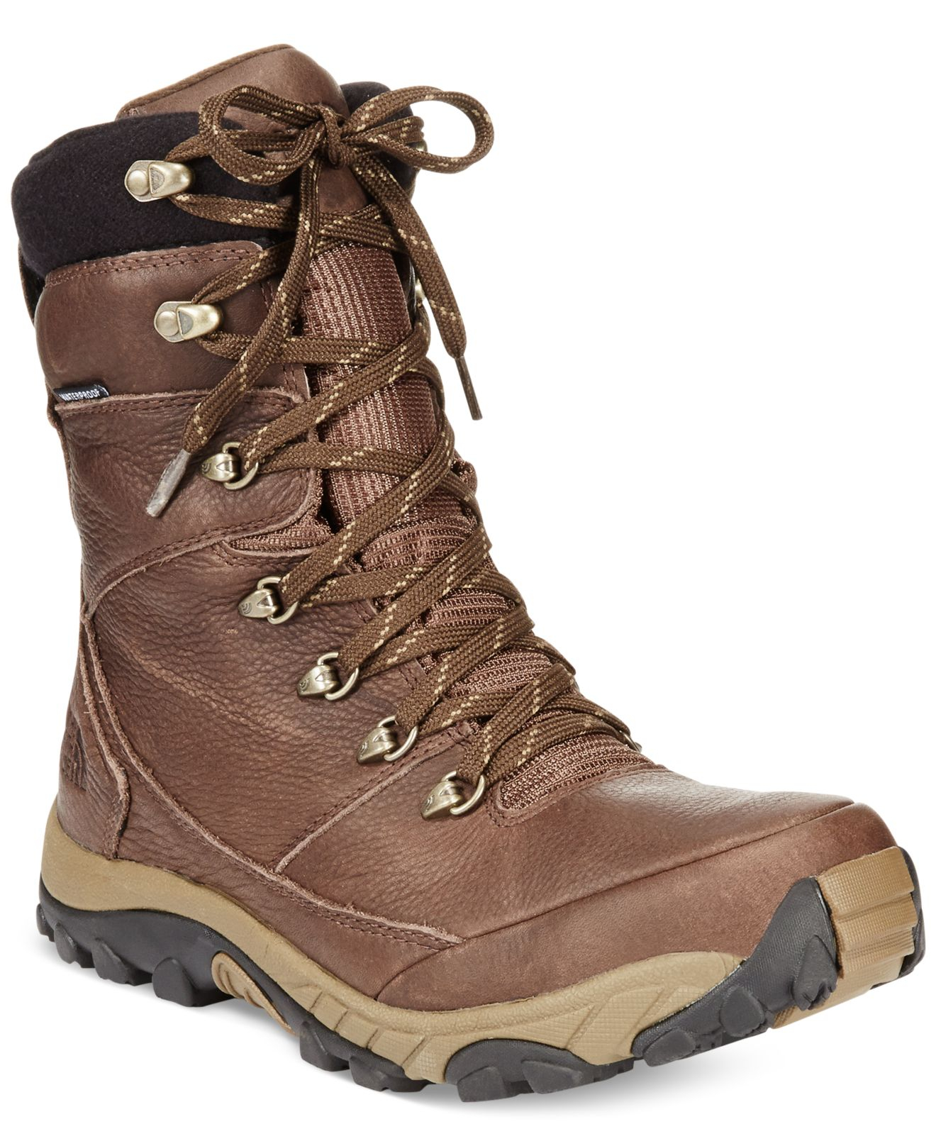 The North Face Chilkat Leather Insulated Tall Boots in Brown for Men - Lyst