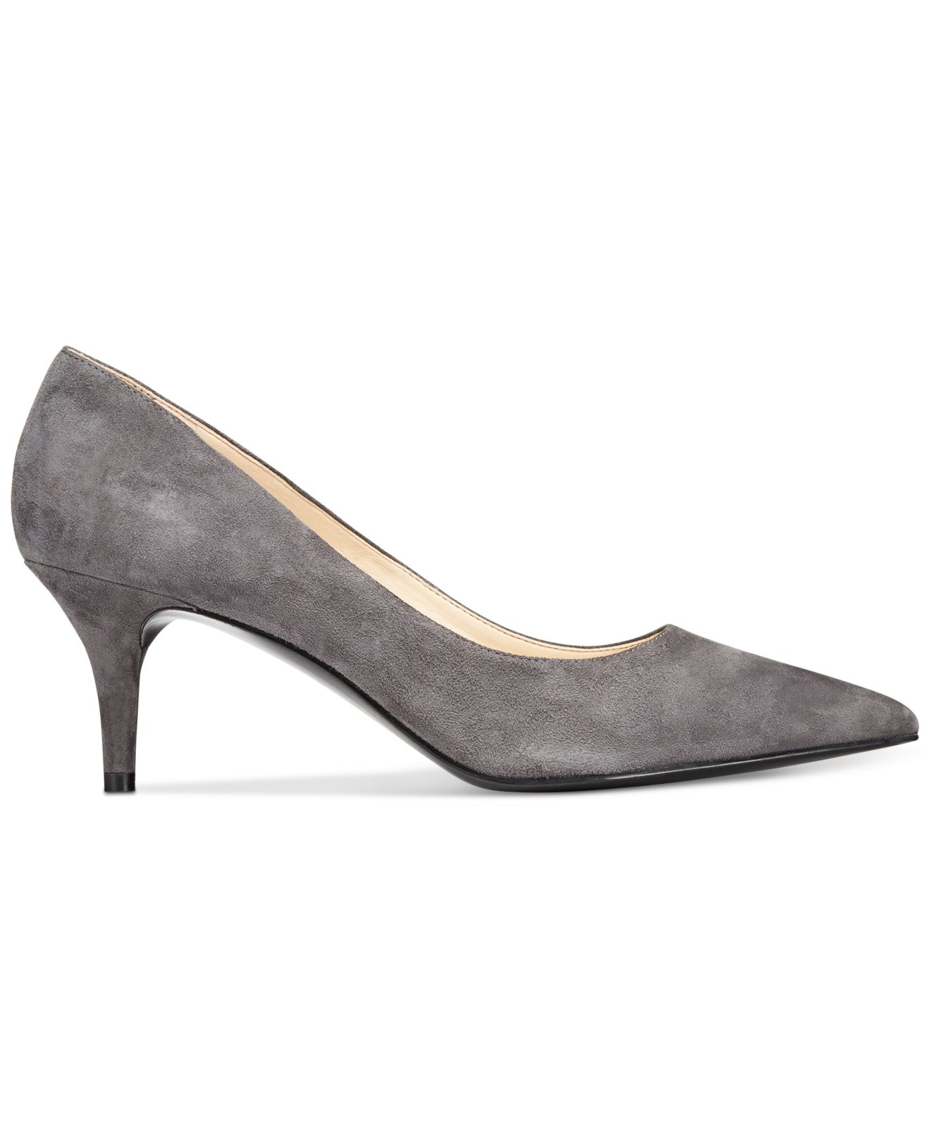dark grey suede heels