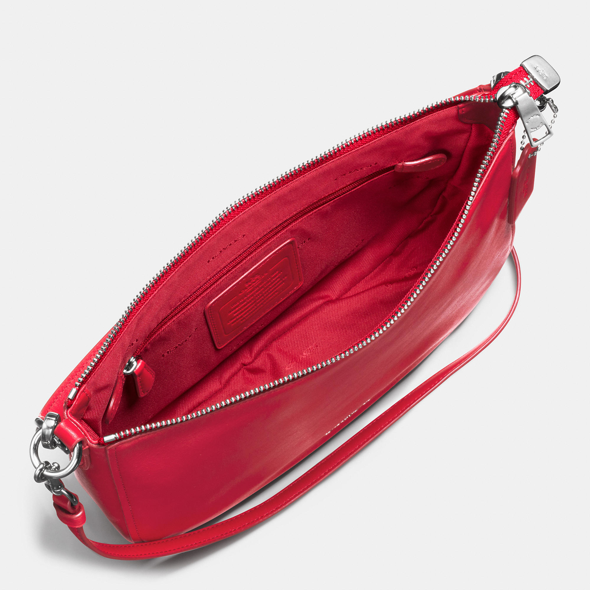 red coach crossbody purse